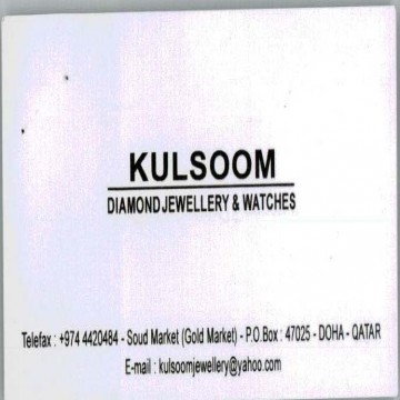 Kulsoom Diamond Jewellery & Watches | Offers | Discounts | Latest Prices | Shopping | Qatar Day