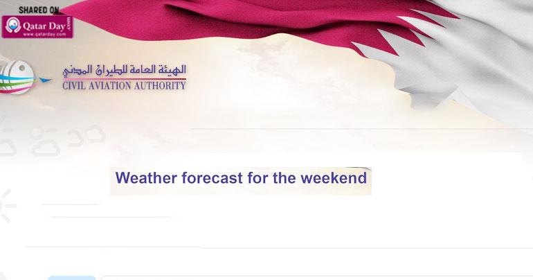 Weather forecast for the weekend in Qatar