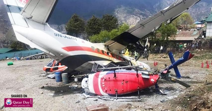 3 killed in Nepal after plane crashes into helicopter during takeoff
