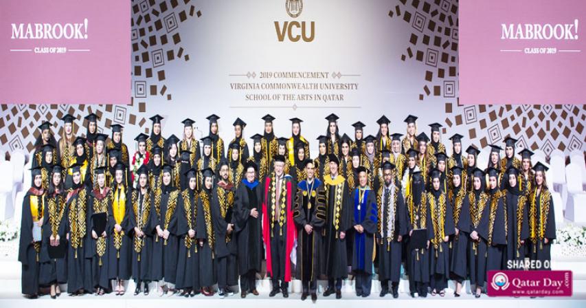 VCUarts Qatar’s Graduates Step Into the Future at 2019 Commencement