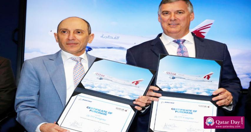 Qatar Airways orders five Boeing 777F freighters at Paris Air Show
