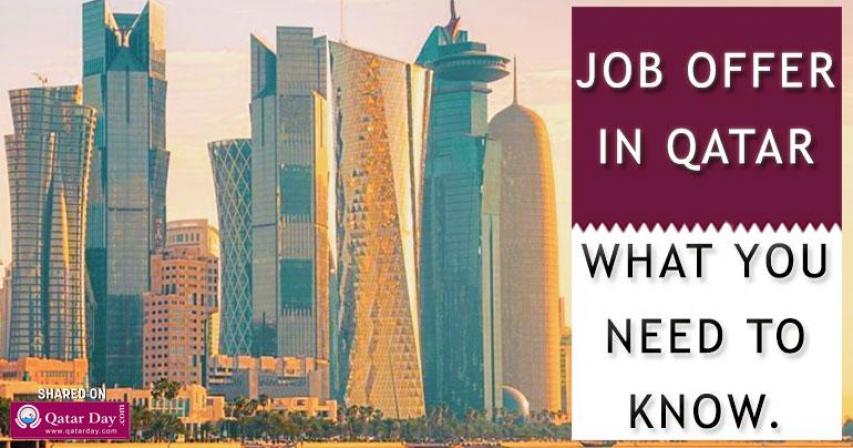 If you are accepting a job offer in Qatar