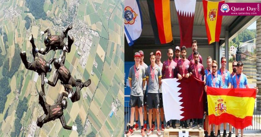 Qatar military parachute team wins medals in Switzerland championship
