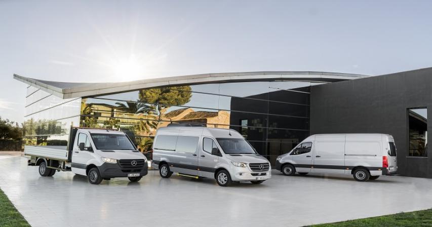 The third generation of Mercedes-Benz Sprinter impresses with its progressive design plus comfort and safety features at passenger car level