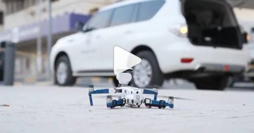 Video: UAE Police use drones to urge people to stay home