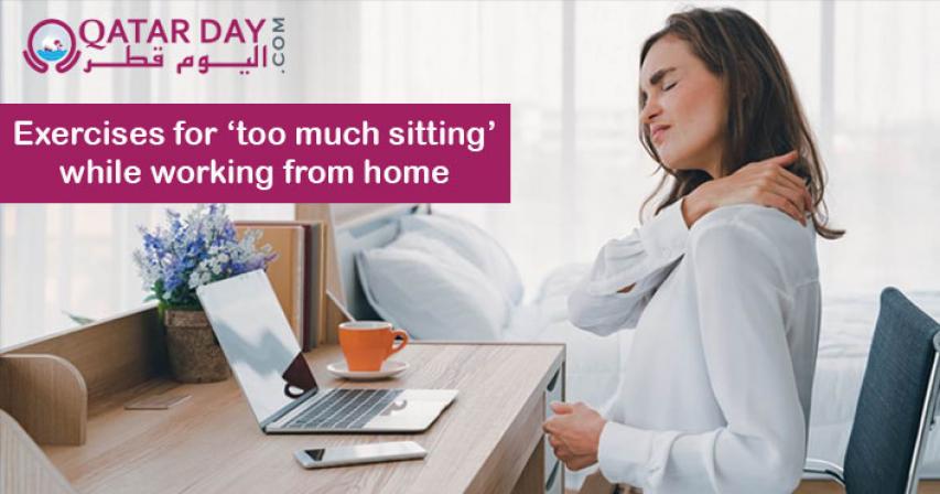 5 exercises to offset 'too much sitting' while working from home