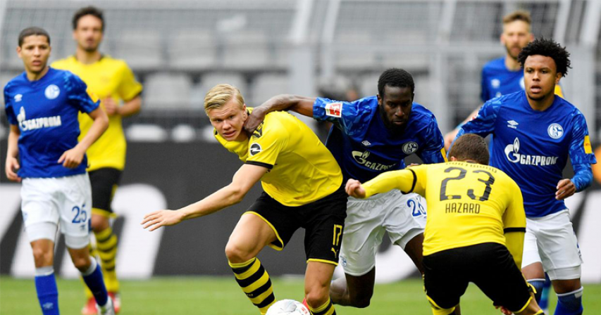 Dortmund rout Schalke to close gap on Bayern