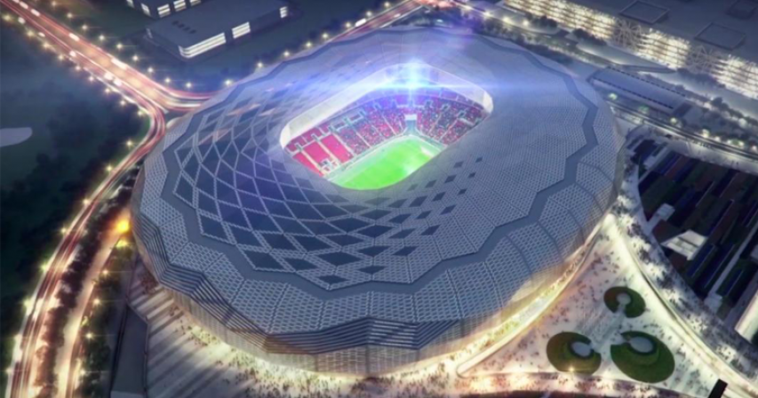 Qatar's 2022 World Cup 'Diamond in the Desert' stadium completed