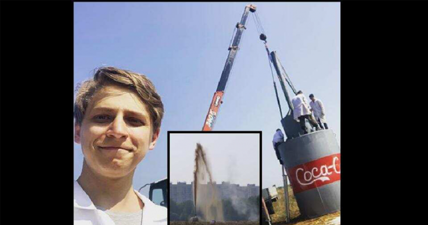 Russian YouTuber pours 10,000 litres of Coca-Cola in baking soda, viral video gets nearly 10 million views