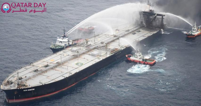 Sri Lanka to be paid $1.8 million by owner of oil supertanker that caught fire