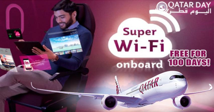 Qatar Airways Offers Free High-Speed Wi-Fi to Passengers for 100 Days