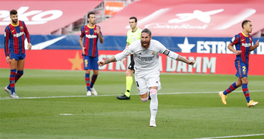 Sergio Ramos penalty sets up Real Madrid's clásico victory over Barcelona
