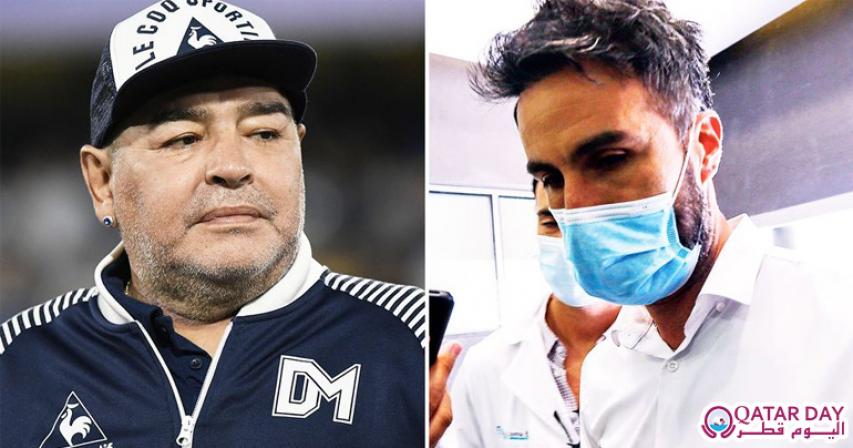 Diego Maradona and hid doctor