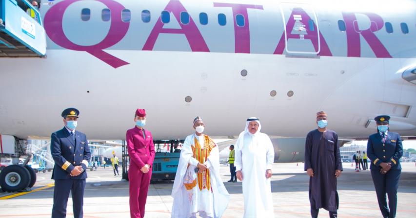 Qatar Airways touches down for the first time in Abuja, Nigeria