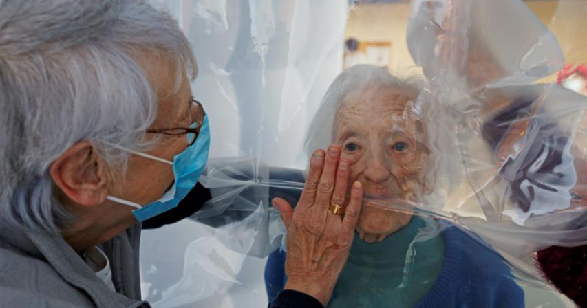 Cuddling in COVID: 'Hug bubble' lets seniors feel the magic of touch