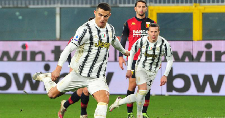 Juventus grind out win at Genoa with Ronaldo penalties