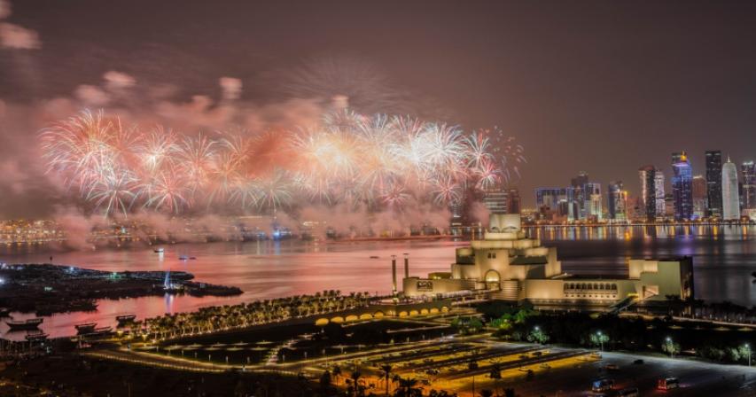 Get the best view of the QND air show and fireworks at JW Doha