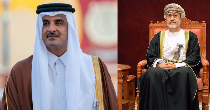 His Majesty Sultan Haitham congratulates Emir of Qatar
