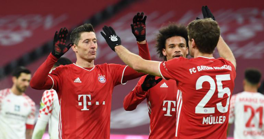 Bayern retain top spot with comeback 5-2 win over Mainz