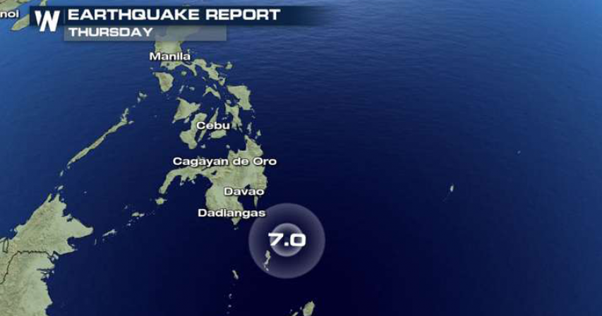Strong earthquake rocks Philippines