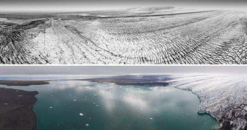 Now and then - Iceland's vanishing glaciers