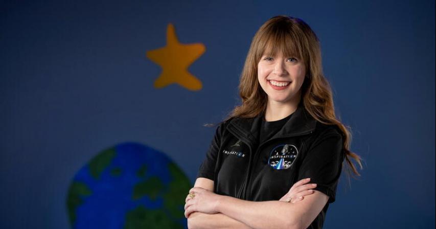 As a child, she beat bone cancer. Now she's headed into space.