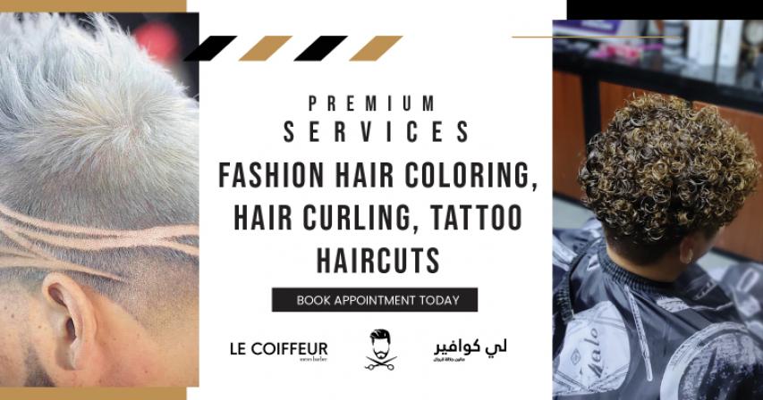 Best Tattoo, Haircut and Fashion Hair Coloring in Qatar