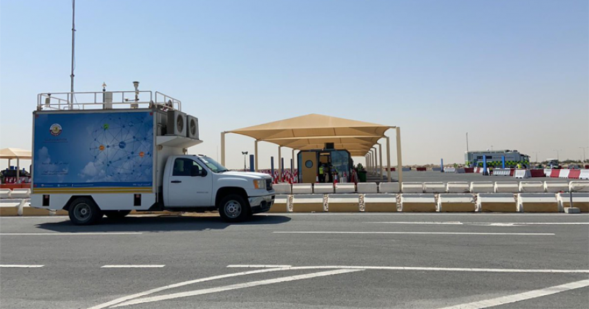 Mobile Air Quality Monitoring Station Moved to COVID-19 Drive-Through Vaccination Centre in Lusail