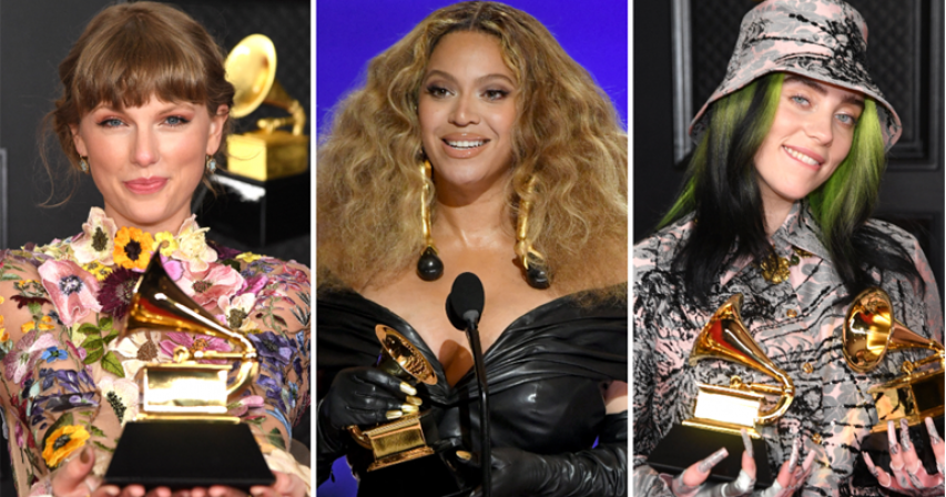 Beyonce, Taylor Swift make Grammy history as women dominate big prizes