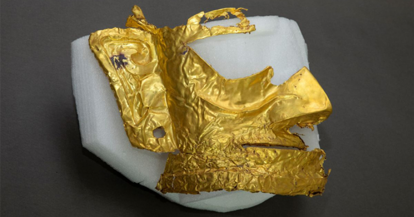 Archaeologists uncover 3,000-year-old gold mask in southwest China