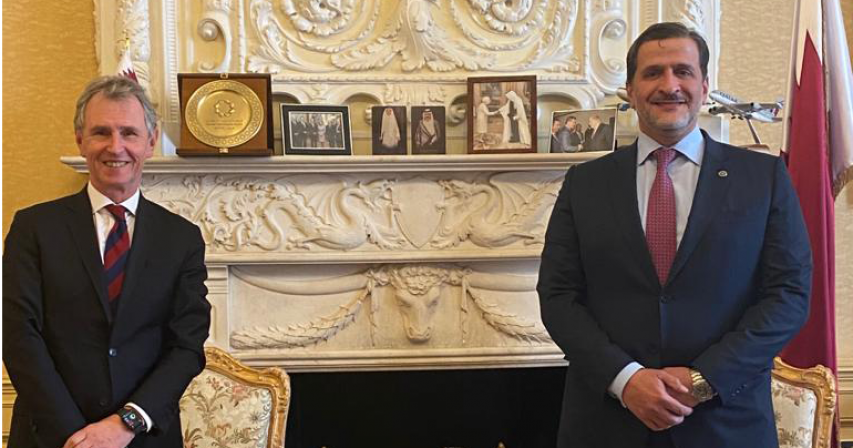 Qatar's Ambassador Meets Deputy Speaker of British House of Commons