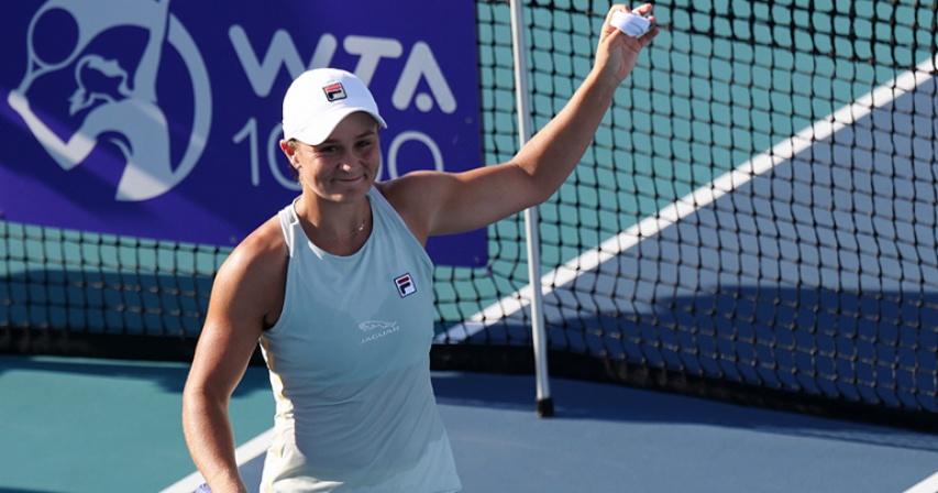 Barty survives scare for first 'bubble win'
