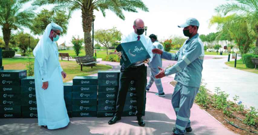Festival City Donates 1000 boxes of essential Ramadan food supplies to workers and low-income families in partnership with Qatar Charity 