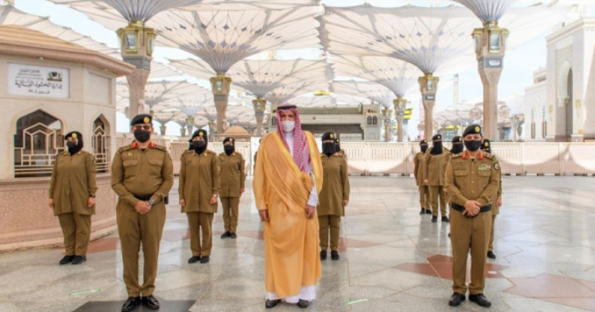 99 women security personnel deployed at Prophet’s Mosque serving worshipers during Ramadan