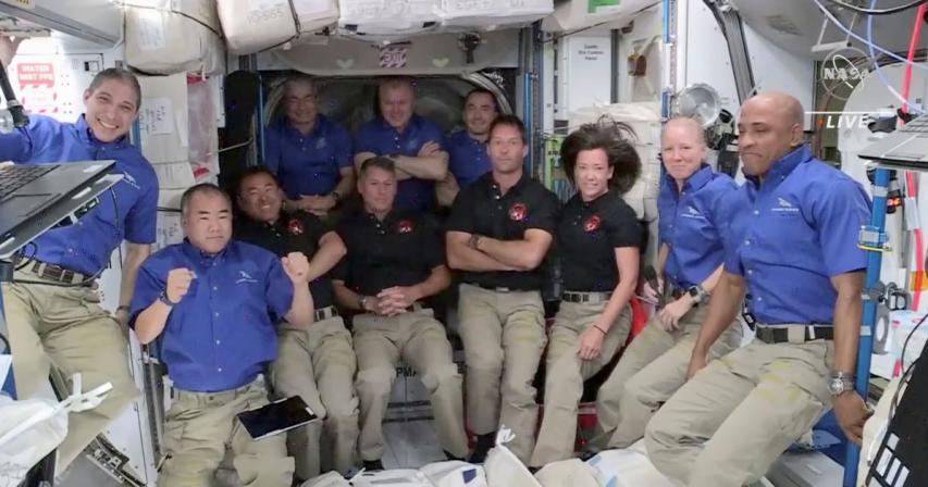 Astronauts arrive at space station aboard SpaceX Endeavour