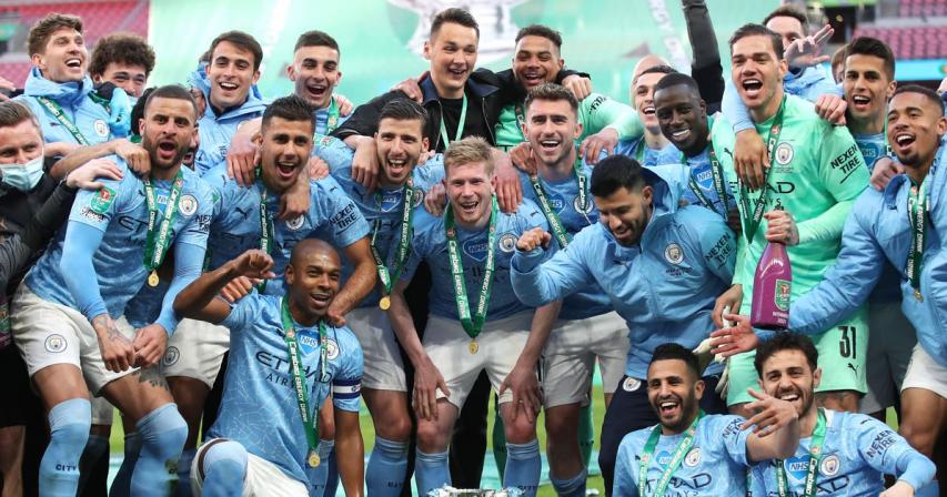 Man City win record-equalling fourth straight League Cup