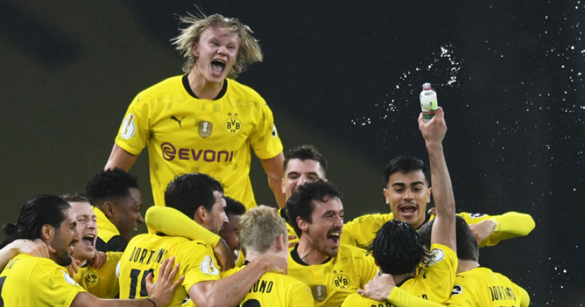 Sancho, Haaland doubles fire Dortmund to German Cup glory