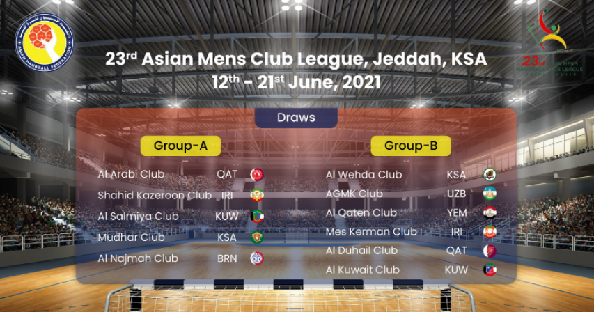 Al-Arabi, Al-Duhail teams to leave for 23rd Asian Championship