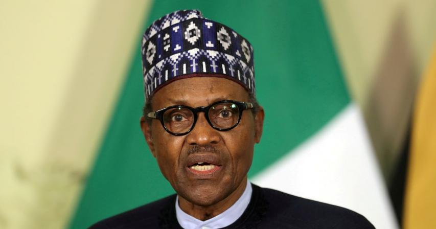 Nigeria's Buhari tells youth to 'behave' if they want jobs