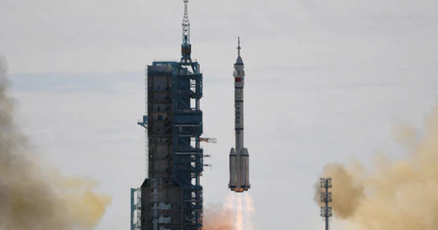 Shenzhou-12: China launches first crew to new space station
