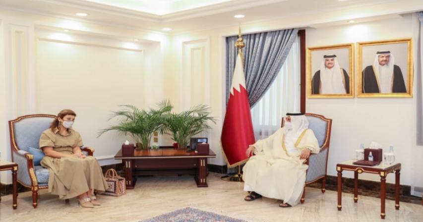Speaker of the Shura Council meets UN Office Head for Counter-Terrorism