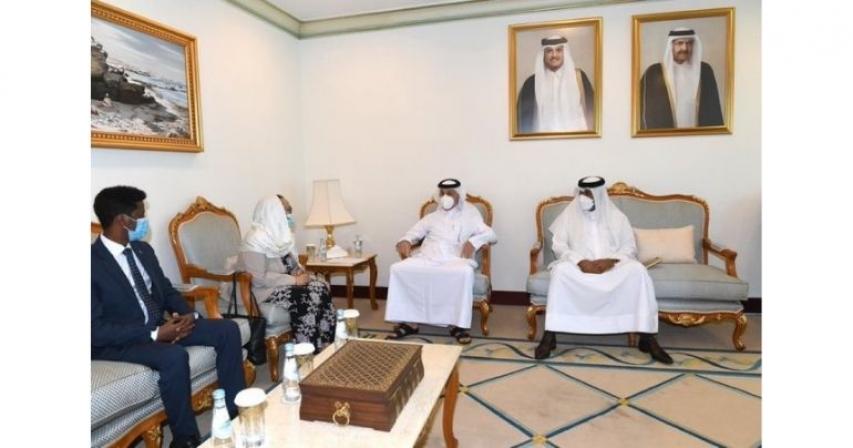State Minister for Foreign Affairs meets Ethiopia's Ambassador to Qatar