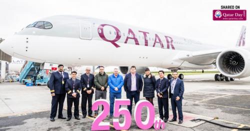 “Historic high”: Qatar Airways celebrates arrival of its 250th aircraft
