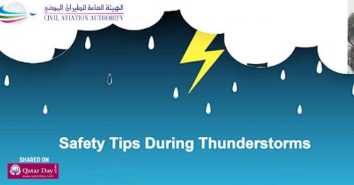 Safety tips during thunderstorms 
