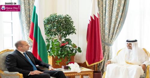 HH the Amir and President of Bulgaria hold talks
