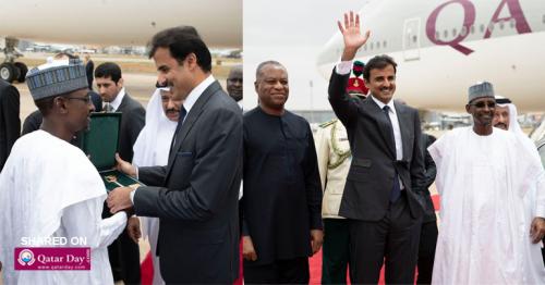 Qatar Amir arrives in Nigeria’s capital Abuja
