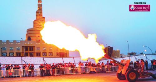 Ramadan cannon fire at Souq Waqif draws big crowd
