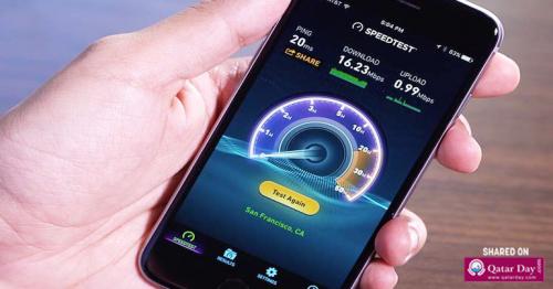 Qatar has ranked first in the Gulf region on the mobile Internet speed 