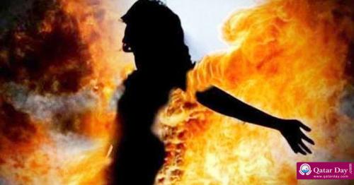 Sri Lankan maid sets herself on fire
