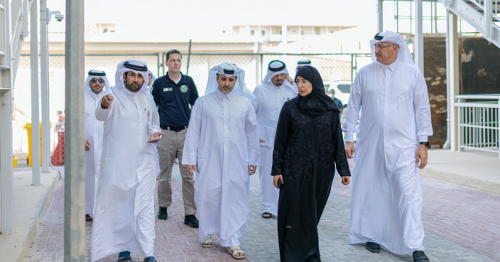 Qatar Ministers Inspect Umm Slal Quarantine Compound